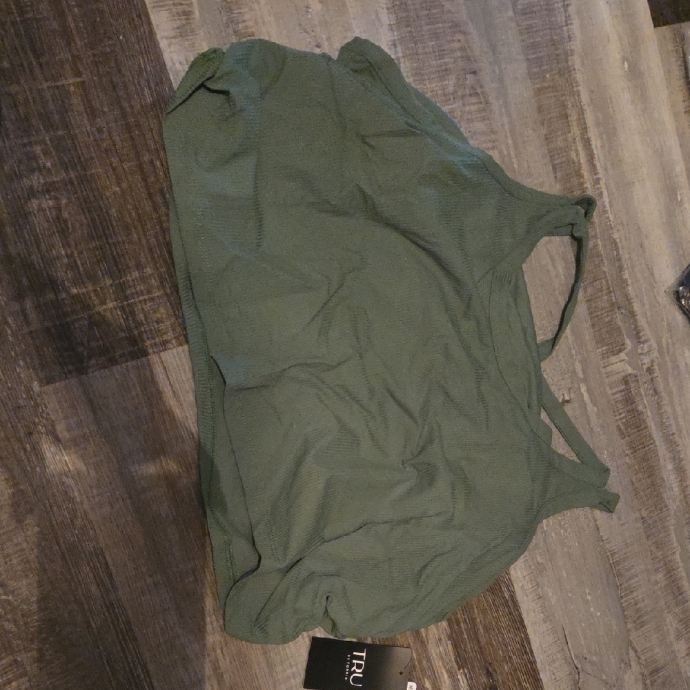 torrid Olive Green Textured Sports Bra